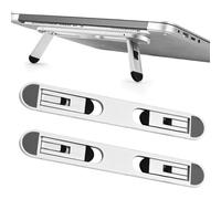 Sekonow Lot de 2 supports de clavier portables pour bureau, rehausseur de clavier d'ordinateur avec 2 angles d'inclinaison réglables, en alliage antidérapant, petit support autocollant pour ordinateur