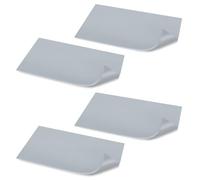 Sekonow Lot de 4 tapis de presse à chaud en silicone de 20,3 x 10,2 cm, double face résistant à 260 °C, tapis de presse à chaud en mousse de rechange, découpable pour fer à repasser, transfert HTV