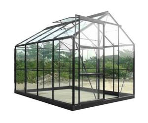 SEKURIT Serre grise 4,65 m² avec base