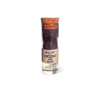 Sel Ail Noir - Assaisonnement aux Notes Douces, Umami & Légèrement Balsamiques | Idéal pour Viandes, Légumes, Pâtes & Cuisine Raffinée | 65 g | Verre shot | Quai Sud