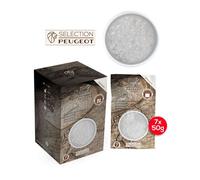 PEUGEOT Sélection Épices – Sel gemme blanc, salinité 7 – Origine Allemagne – 7x50g