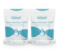 Sel de bain alcalin 2kg pour la détoxification, la désacidification et le soin de la peau Sel corporel minéral alcalin pour les soins du corps Récupération après l'entraînement (2x 1kg)