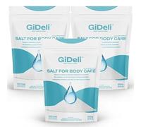 Sel de bain alcalin 3kg pour la détoxification, la désacidification et le soin de la peau Sel corporel minéral alcalin pour les soins du corps Récupération après l'entraînement (3x 1kg)