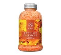 Sel de Bain au Calendula 600g avec Huile de Calendula Naturelle - Sels de Bain - Soin du Corps - Idéal pour un Bon Sommeil - Beauté - Bain - Soin du Corps - Aromathérapie - Spa
