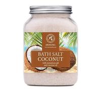 Sel de Bain Coco 1300g - Sels Marins Aromatisés - Huile de Noix de Coco - Sels de Mer Apaisantes et Hydratantes - Soin du Corps - Bon Sommeil - Bain Relaxant