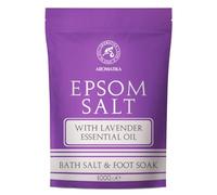 Sel de Bain Epsom de Lavande 1000g - Sel de Bain avec Huile Essentielle de Lavande - 100% Naturel Sel d'Epsom - Soin du Corps - Détente - Beauté - Bain - Soin du Corps - Aromathérapie