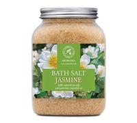 Sel de Bain Jasmin 1300g - Sels Marins Aromatisés à l'Huile Essentielle de Jasmin - Soin du Corps - Sels de Mer Apaisantes - Bain Relaxant - Bon Sommeil