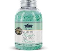 Sel de Bain Monoi 310g - Les Petits Bains de Provence - Véritable Sel de Camargue - Fabriqué en France - Bain Relaxant et Sensoriel