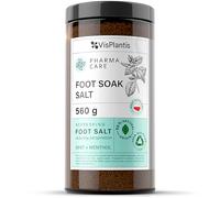 Sel de Bain pour les Pieds Vis Plantis à la Menthe & Menthol pour Réduire la Transpiration - 560g Bain de Pieds Rafraîchissant, Exfoliant & Apaisant pour Peaux Dures, Pieds Fatigués & Muscles Endolori