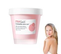 Sel de bain rose 250 g, cosmétique naturel, sel de bain de l'Himalaya, sels de la mer Morte, relaxation et bien-être, apaise les sens et pour un bon sommeil, sel de bain