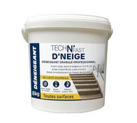 Sel de déneigement déglaçant à action rapide et effet longue durée, efficace jusqu'à -50°C - Non agressif pour les animaux et les matériaux - Déneigeant déverglaçant au calcium, Seau 8Kg