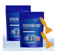 Sel de déneigement et de Fonte,Fonte de Glace pour Voitures et Animaux de Compagnie,sur la Neige et Le verglas,pour dégivrage des terrasses,pour Garage,Trottoir,Route en béton,Jardin,Toit (2 Set)