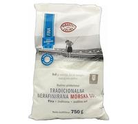 Sel de mer fin iodé traditionnel non raffiné (sac de 750 grammes) - Tout le sel de non raffiné - Bon pour la cuisine et le sel de table (26 oz)...
