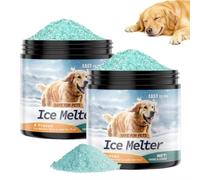 Sel De Trottoir Glacé Adapté Aux Animaux Domestiques,Pour Allées,Trottoirs,Déglaçant Sans Danger Pour Les Animaux Domestiques,Ne Laisse Pas De Trace,Sel Vert Pour Le Déneigement Et Le Déglaçage (2PC)