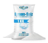 Sel d'Epsom 1kg | Sel d'Epsom pour le bain 1kg | Sel amer Sulfate de magnésium | Sel de bain de qualité pharmaceutique - 100% pur | Sel naturel