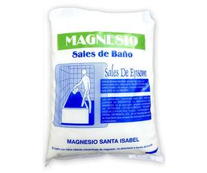Sel d'Epsom Naturel 4,5 kg - Magnésium Santa Isabel. Sulfate de Magnésium Pur des Anciens Thermes de La Higuera - Sels de Bain Relaxants pour Bain de Pieds, Récupération Musculaire et Enveloppements