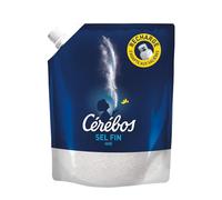 Sel fin iodé 500 g en flacon plastique rechargeable, format familial pratique pour un usage quotidien en cuisine et à table - Lot de 4