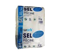 Sel Granulé pour Piscine 25 kg - Haute Pureté - Compatible Électrolyseur - Dissolution Rapide - D-Work