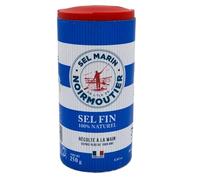 SEL ILE DE NOIRMOUTIER - Sel Fin Authentique pour Assaisonnement Parfait, Texture Fine (250g) - Lot de 4 - vendu par Lot