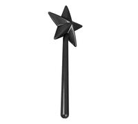 Sel magique et assaisonnement shaker outil rechargeable ABS 3-trous Star Wand Just Kitchen Accessoire pour Halloween, Noël, Parties Toolet Fun Pentagram en forme de pentagramme (noir)