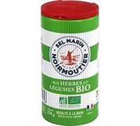 SEL MARIN ILE DE NOIRMOUTIERS - ILE DE NOIRMOUTIER SEL FIN HERBES ET LÉGUMES BIO 250G - LOT DE 3