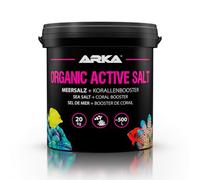 Sel Récifal pour Aquarium 20 kg - Organic Active Salt avec Bactéries | sel récifal avec bactéries actives, booster coraux, sans phosphates ni nitrates, SPS, LPS, coraux mous, poissons, eau