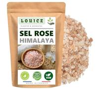 Sel Rose de l’Himalaya 250g - 100% Naturel et Non Raffiné - Riche en Minéraux Essentiels - Idéal pour Cuisine et Bien-Être - Naturellement Sans Gluten - Sachet Refermable - Marque LOUICE