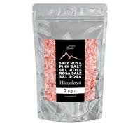 Sel Rose de l'Himalaya Bembo - Cristaux 2 kg - Naturel, Faible en Sodium, Riche en Oligo-éléments - Sans Conservateurs, Colorants et Sans OGM