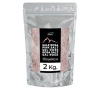 Sel Rose de l'Himalaya Bembo - Fin 2 Kg - Naturel, Pauvre en Sodium, Riche en Oligo-éléments - Sans Conservateurs, Sans Colorants, Sans OGM