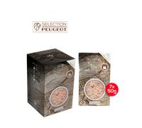 Sel Rose Gros sel rose de cuisine de Bolivie, 350g - 7 sachets fraicheur de 50g Peugeot