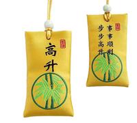 Sel spirituel avec sachet, sac de sel spirituel | Espoir d'une vie meilleure | Collier bouddhiste chinois pour étude, bureau, tiroirs, voitures