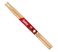 Sela Baguettes de batterie professionnelles en érable 5B, idéales pour le rock doux, pour avancé, 1 paire de baguettes en bois, accessoires de batterie en bois d'érable, forme de tête ovale
