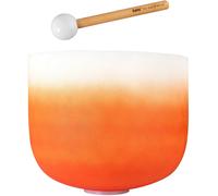 Sela Crystal Chakra Bol chantant en cristal 13" Orange