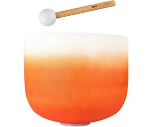 Sela Crystal Chakra Bol chantant en cristal 13" Orange
