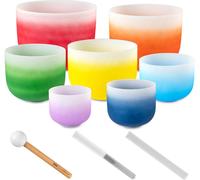 Sela Crystal Chakra Set 7 pcs Ensemble de bols en cristal Multi