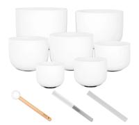 Sela Crystal Singing Bowl Set Frosted - 440 Hz