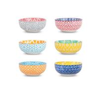 Selamica Lot de 6 petits bols à sauce soja en céramique de 7,6 cm, mini bols pour accompagnement, amuse-bouches, sushis, barbecue, couleurs assorties