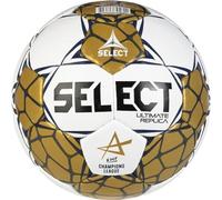 Select Ballon de Handball Ultimate Replica EHF Champions League v24, Blanc, doré, Bleu