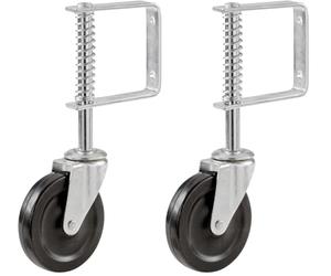 Select Hardware 9785 Roue pour portail à ressort Noir (Lot de 2)