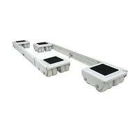 Select Hardware Rouleaux de meubles extensibles pour appareils électroménagers, charge maximale 545 kg, longueur réglable 40-63,5 cm, 1 paquet (2 pièces)/1 paire, blanc