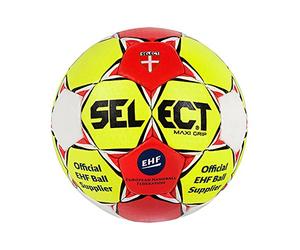 Select Maxi Grip Handball Mixte, Gelb/Rot/Weiß, 3