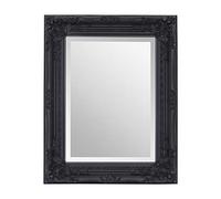 Select Mirrors Miroir rhône - Style baroque français vintage antique - 42 cm x 53 cm - Décoration d'intérieur chic (noir antique)