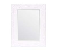 Select Mirrors Miroir Rhône - Style français vintage baroque antique - 42 cm x 53 cm - Décoration d'intérieur chic (blanc mat)