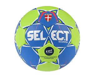 SELECT Scorpio Ballon de Handball Adulte Unisexe, Bleu-Verre Taille 2