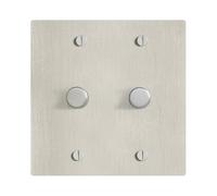 SELECT Variateur d'intensité rotatif à 2 interrupteurs en laiton massif, compatible 3 voies et 1 voie