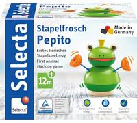 Selecta 62041 Jeu de grenouille à empiler, en bois, 10 cm