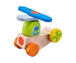 Selecta 62079 Klettini Avion, mini jeu de construction en bois, en 5 parties