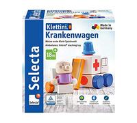 Selecta 62081 Klettini Jeu de construction Ambulance, en bois, 7 pièces
