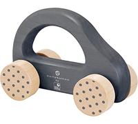 Selecta 64004 Petite voiture, jouet à pousser en bois, gris, 10 cm