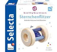 Selecta 64011 Hochet roulant étoilé, bleu, 10 cm